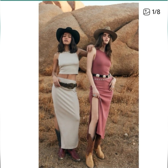 Dresses & Skirts - Spiritual Gangster Simon Rib Maxi Dress in Canyon